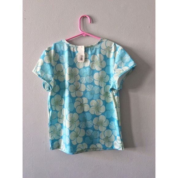 ADIDAS | Blue Lotus Print Top - Picture 4 of 5